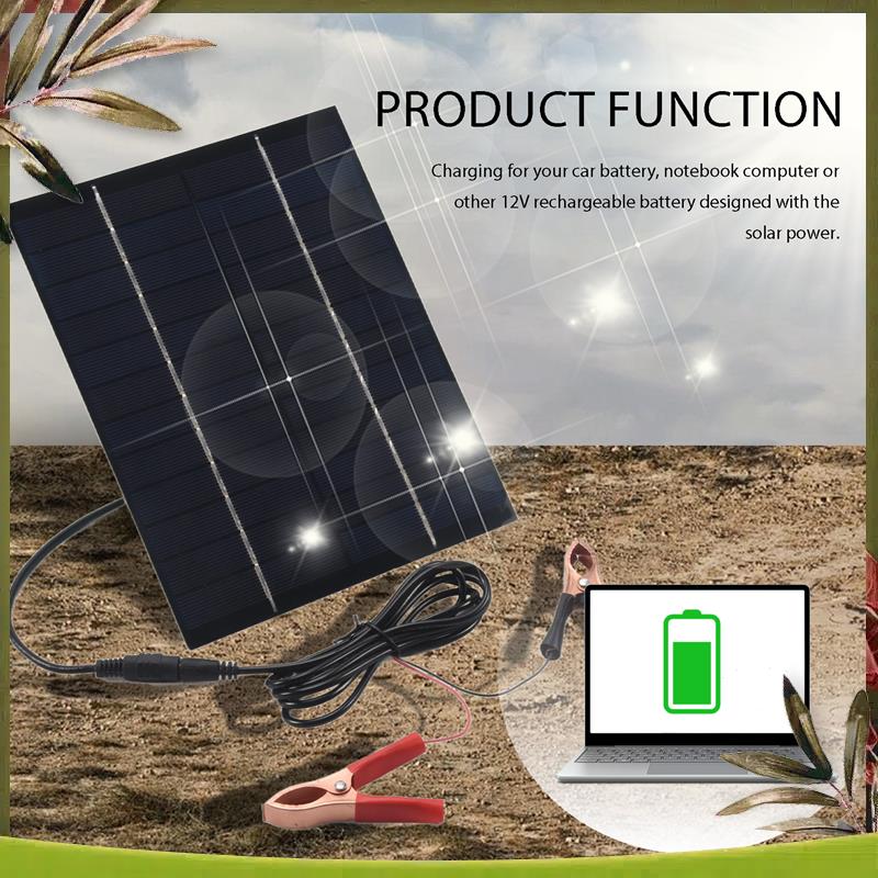 Solar Emergency Charger - AB98-5.5W 12V Panel Solar Placa de