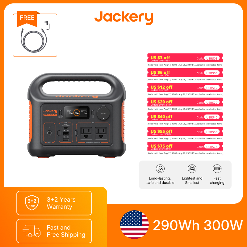 Estación de Energía Portátil J - Solar Emergency Charger reseña y precio